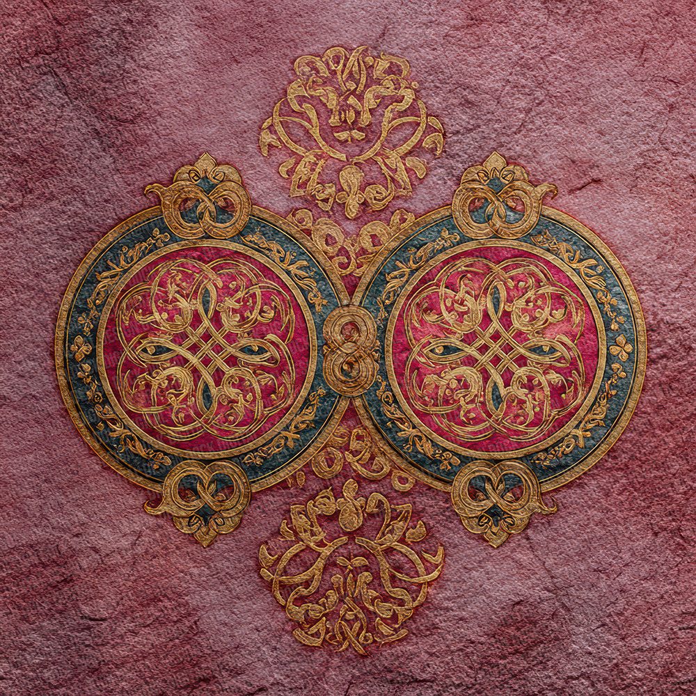 Celtic Shield Crimson Gold Digital Paper Pack (DDD000840)