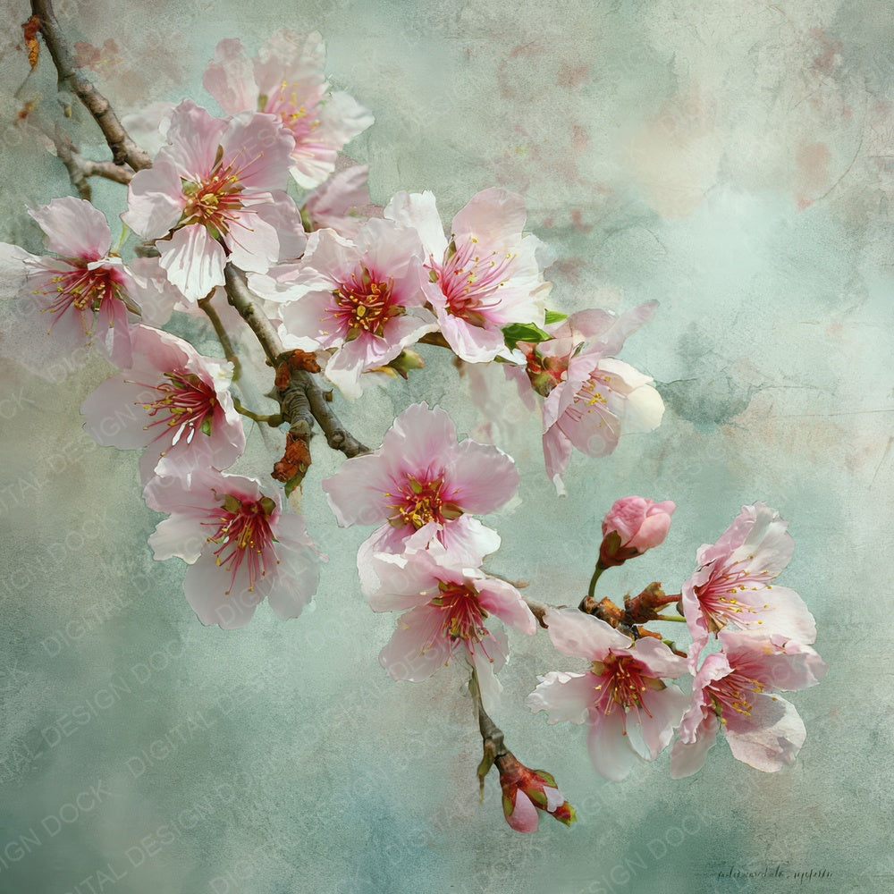 Cherry Blossom Wash Digital Paper Pack (DDD007626)