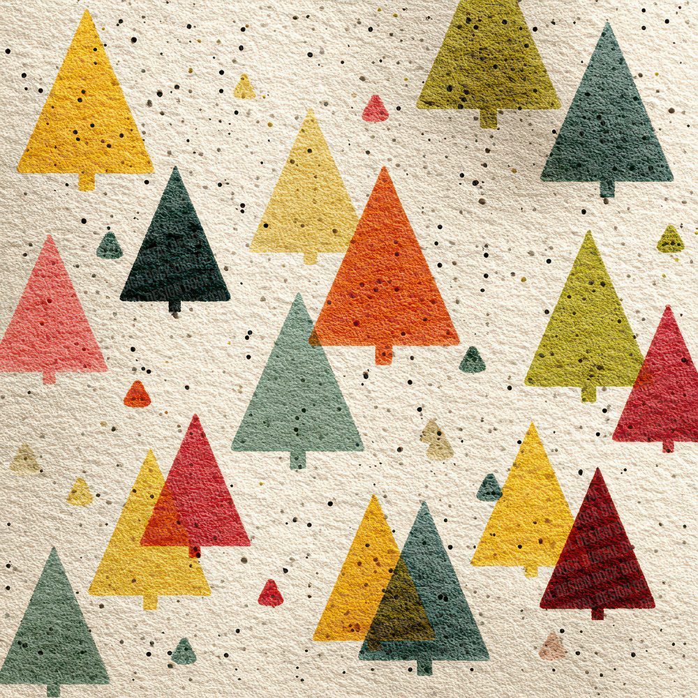 Christmas Abstract Tree Digital Paper Pack (DDD000903)
