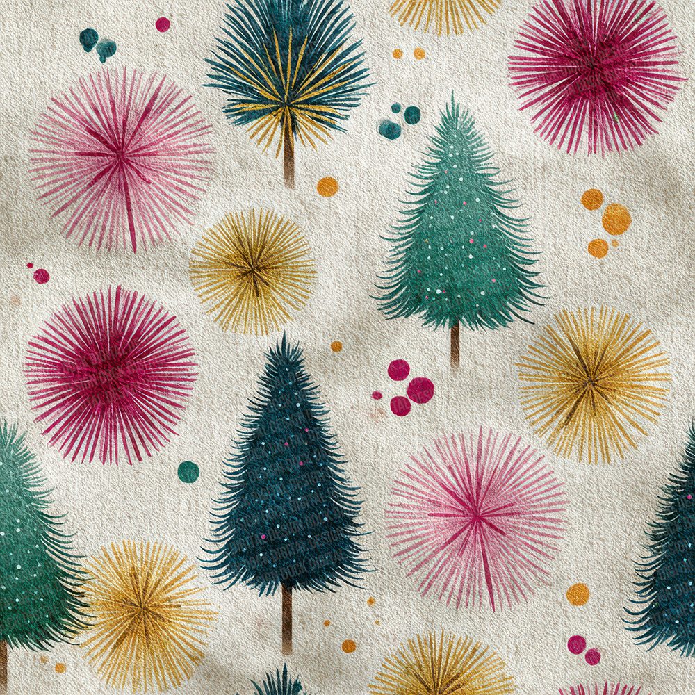 Christmas Atomic Tree Digital Paper Pack (DDD000905)