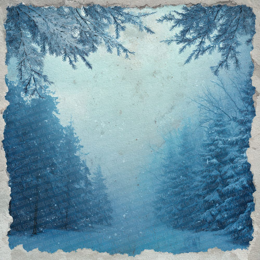 Christmas Fir Frost Digital Paper Pack (DDD000910)