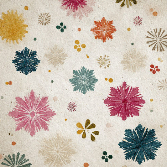 Christmas Retro Snowflake Digital Paper Pack (DDD000931)
