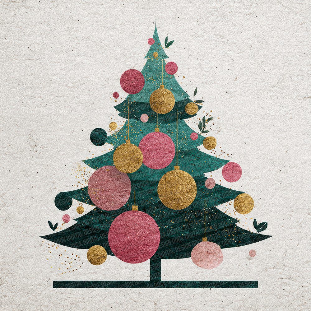 Christmas Tree Closeup Digital Paper Pack (DDD000950)