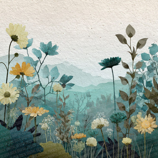 Collage Meadow Digital Paper Pack (DDD001098)