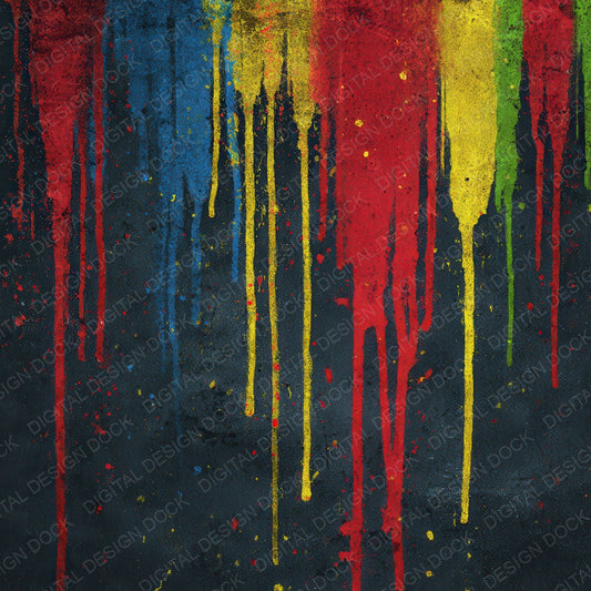 Colour Drip Grunge Digital Paper Pack (DDD008732)