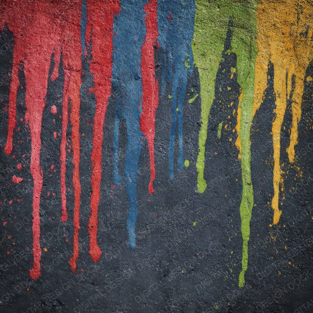 Colour Drip Grunge Digital Paper Pack (DDD008732)