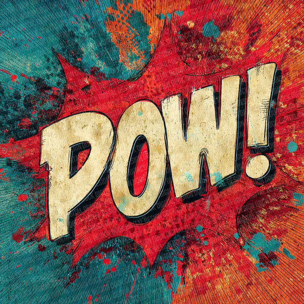 Comic Book Explosion Print Digital Paper Pack (DDD001197)