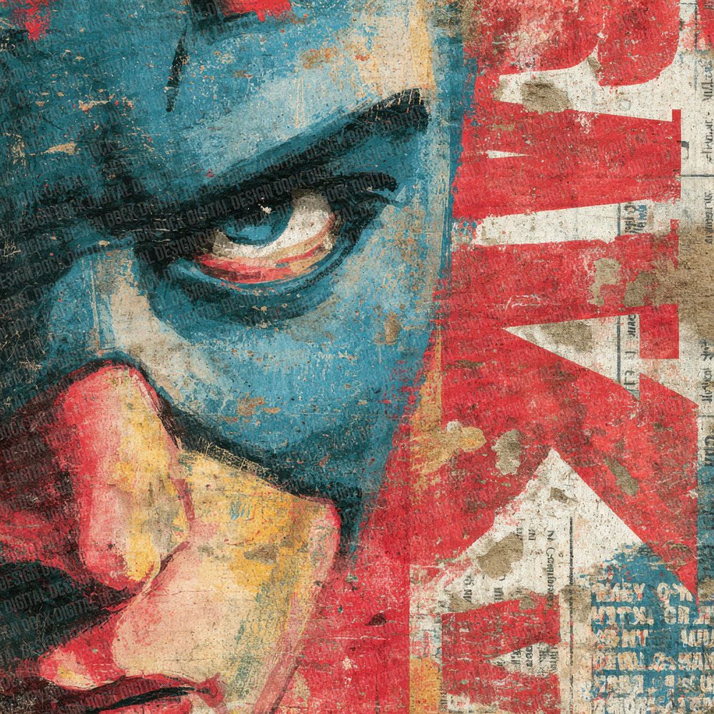 Comic Book Urban Ad Wall Digital Paper Pack (DDD001211)