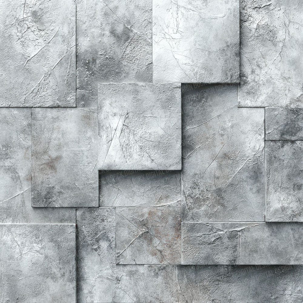 Concrete Grey Tile Pattern Digital Paper Pack (DDD001221)