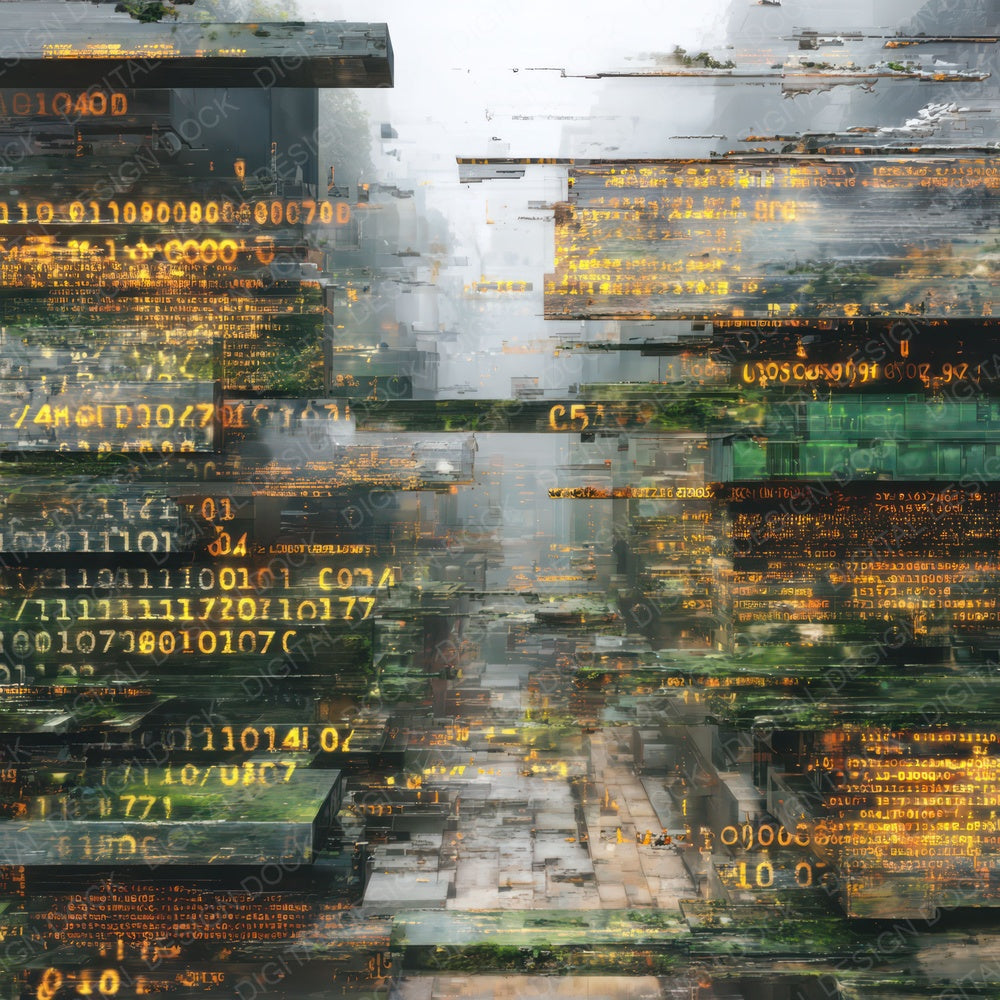 Corrupted Data Layers Digital Paper Pack (DDD007932)