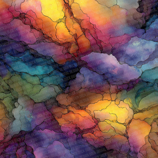 Cosmic Ink Veins Digital Paper Pack (DDD001274)