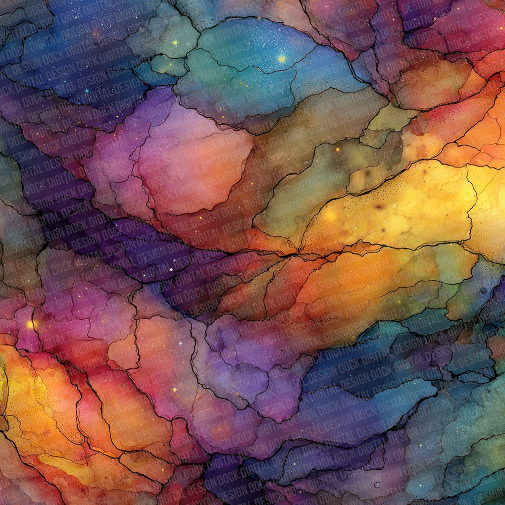 Cosmic Ink Veins Digital Paper Pack (DDD001274)
