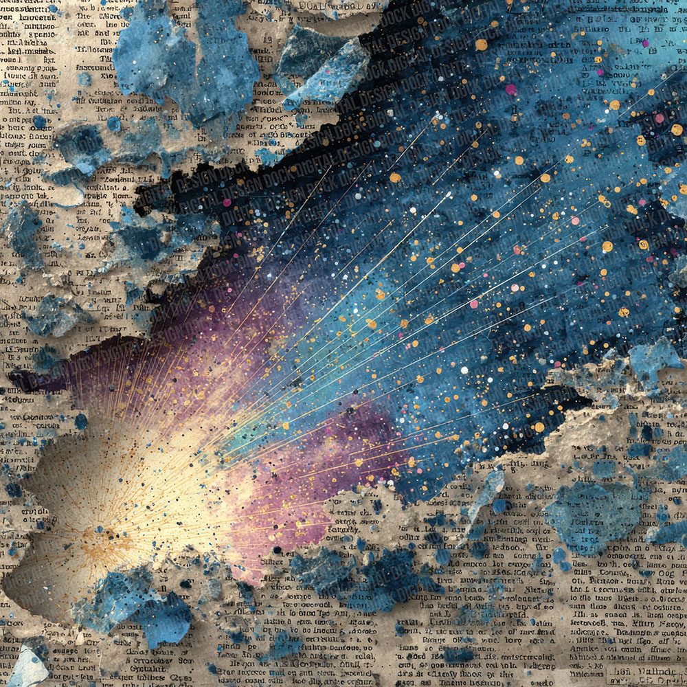 Cosmic Tear Layers Digital Paper Pack (DDD001287)