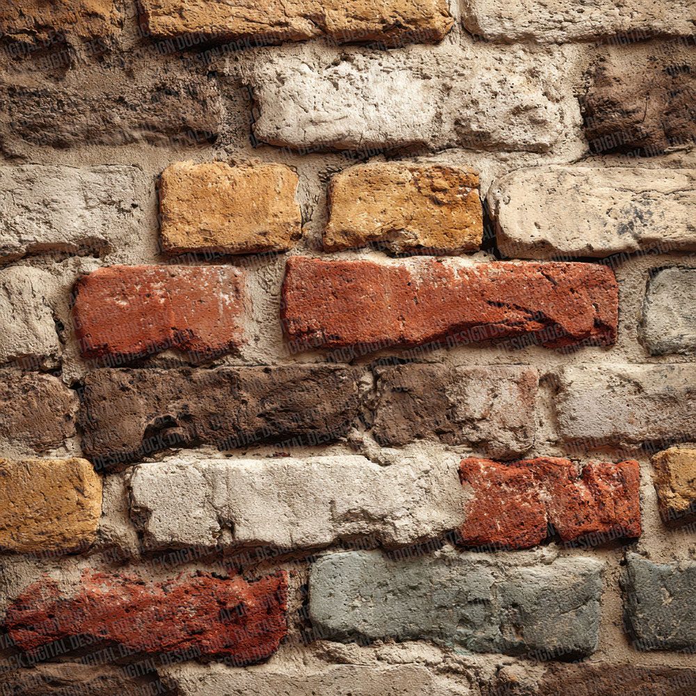 Cottage Rustic Brick Wall Digital Paper Pack (DDD001289)