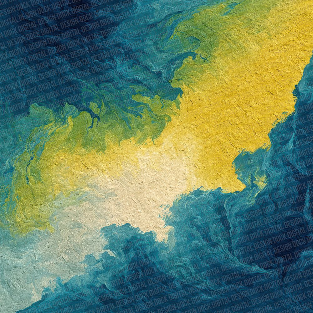 Cyan Lemon Drag Digital Paper Pack (DDD001371)