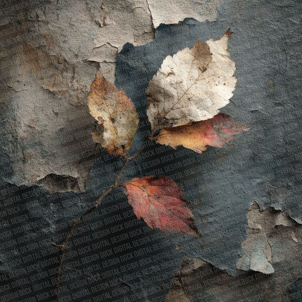 Dead Leaf Grunge Digital Paper Pack (DDD001409)
