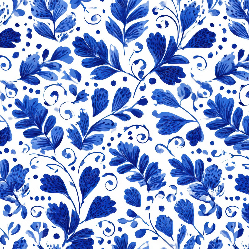 Delft Blue Ornament Digital Paper Pack (DDD008390)