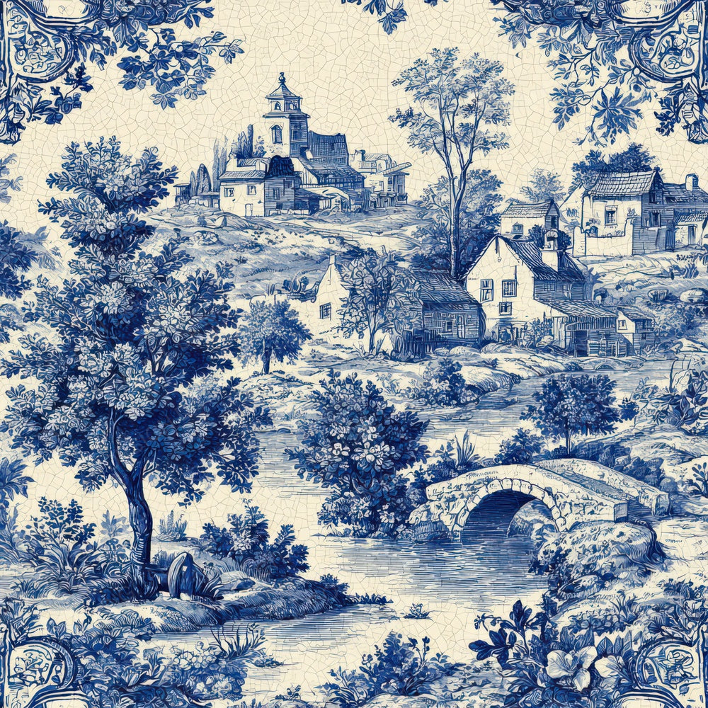 Delft Pastoral Pattern Digital Paper Pack (DDD008392)