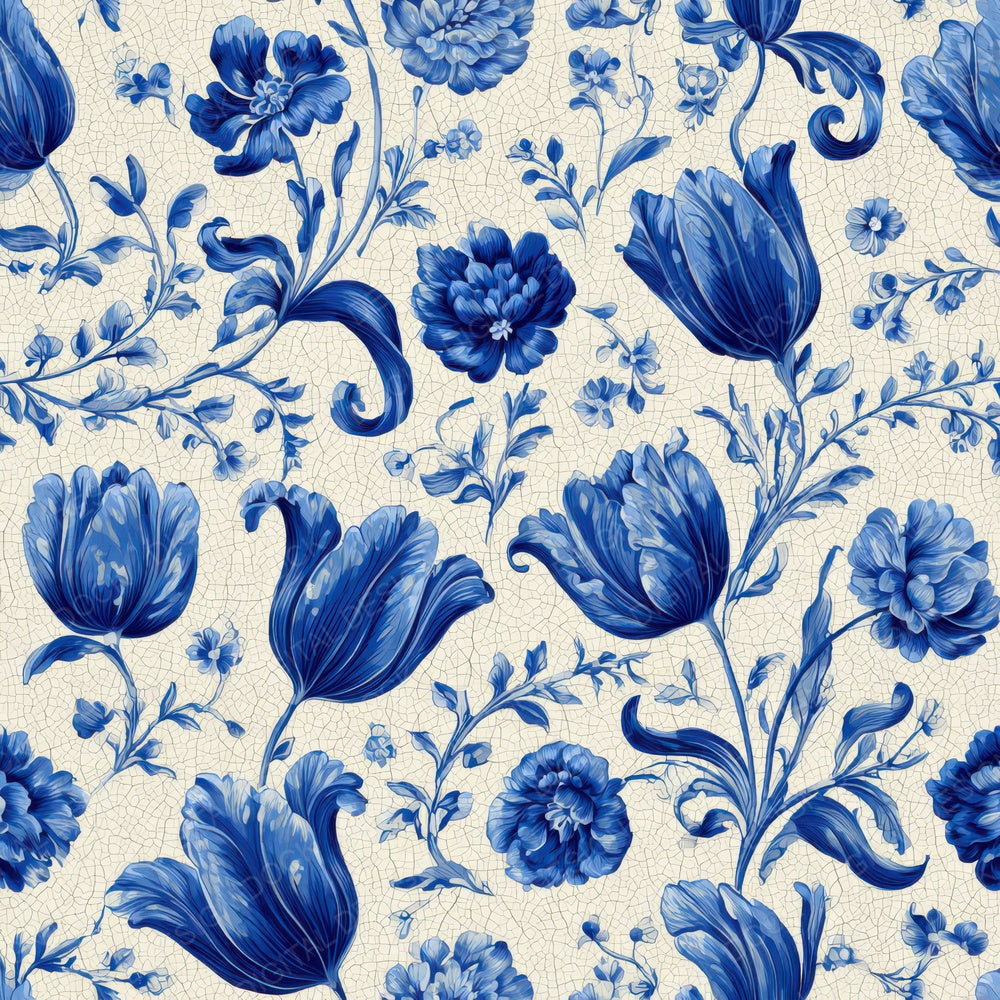 Delft Tulip Pattern Digital Paper Pack (DDD008395)