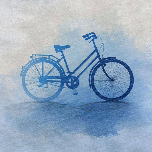 Denim Bicycle LineArt Wash Digital Paper Pack (DDD001435)