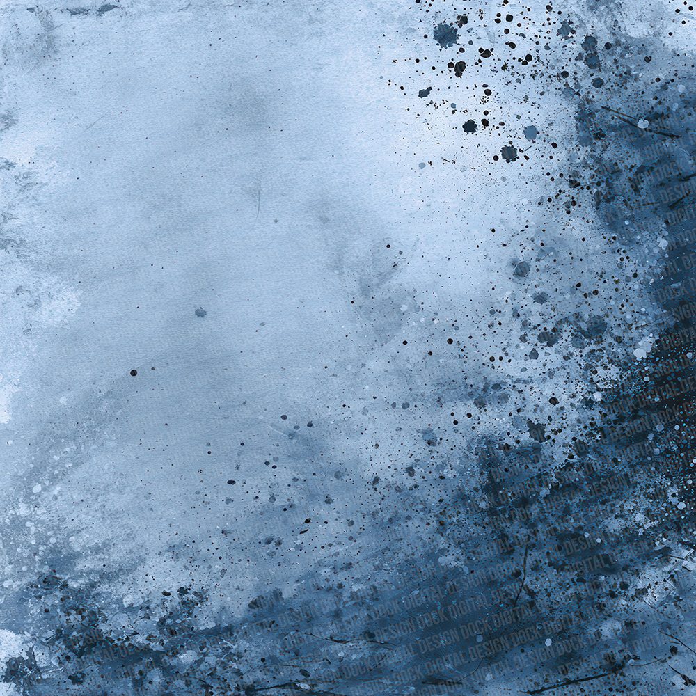 Denim Ink Splash Digital Paper Pack (DDD001438)
