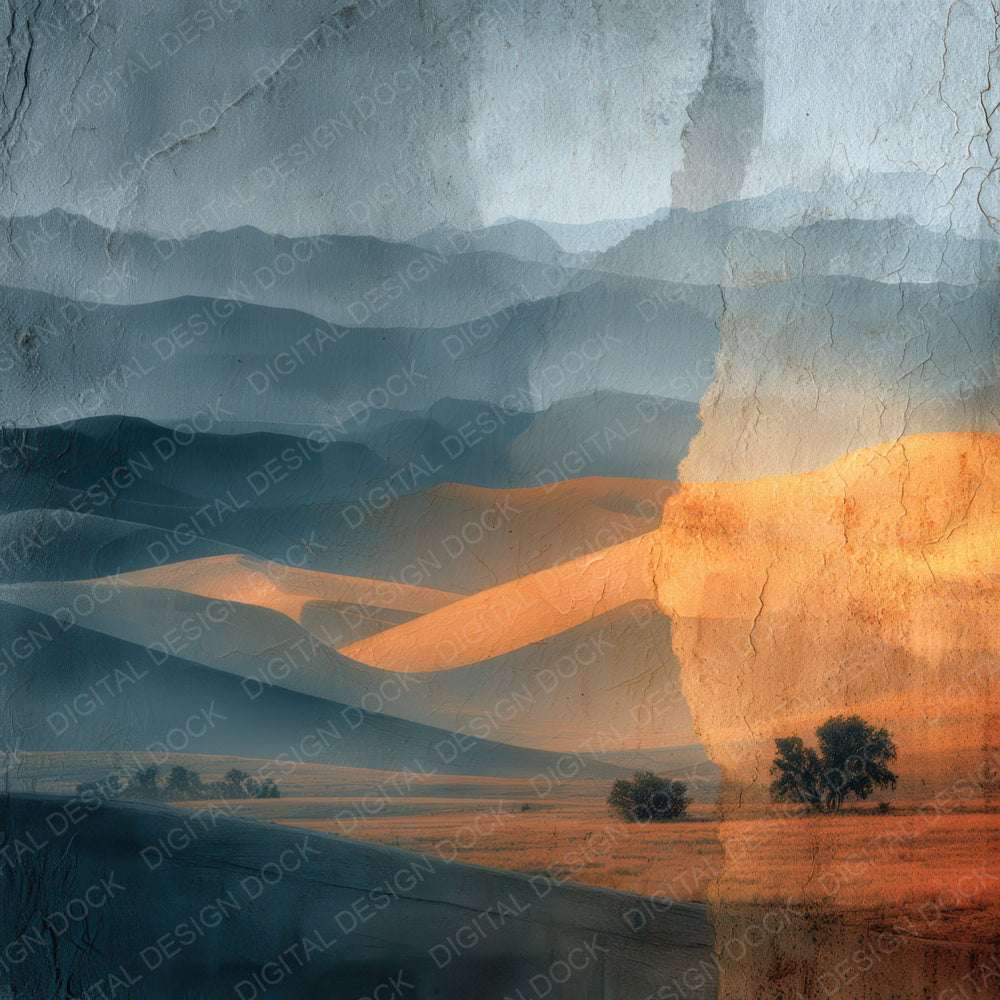 Desert Scenic Texture Digital Paper Pack (DDD007935)