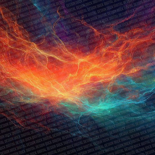 Electric Space Veins Digital Paper Pack (DDD001553)