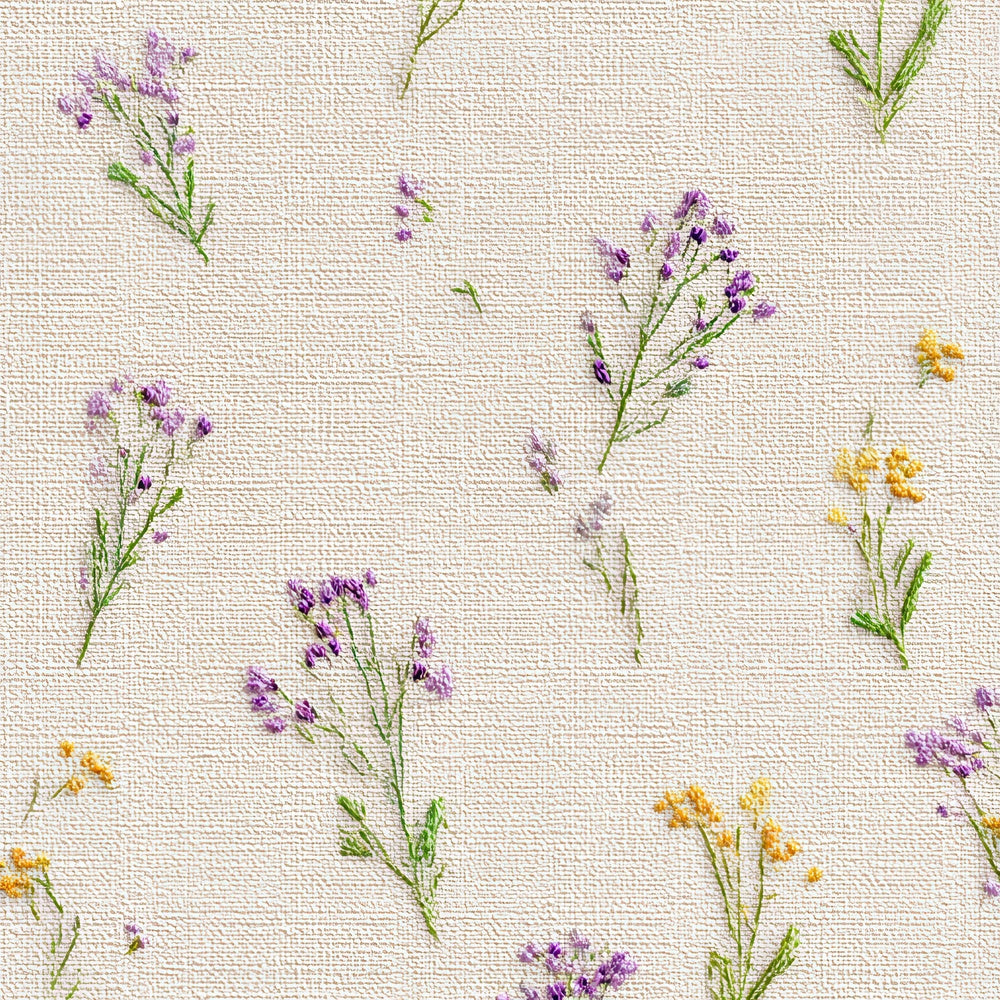 Embroidered Meadow Fabric Digital Paper Pack (DDD008551)