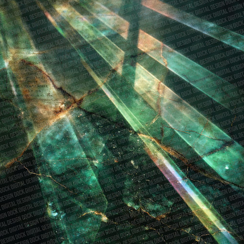 Emerald Prism Marble Digital Paper Pack (DDD001569)