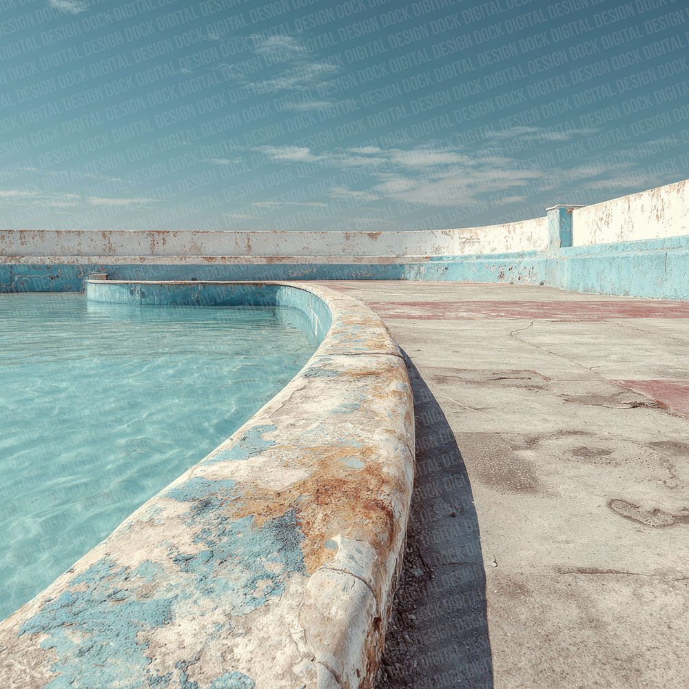 Empty Pool Fade Digital Paper Pack (DDD001596)