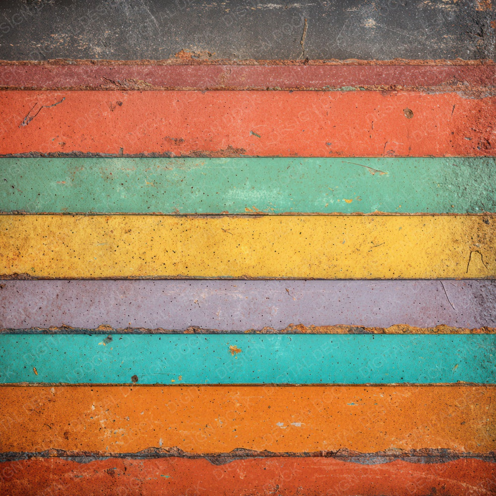 Enamel Rainbow Metal Digital Paper Pack (DDD008631)