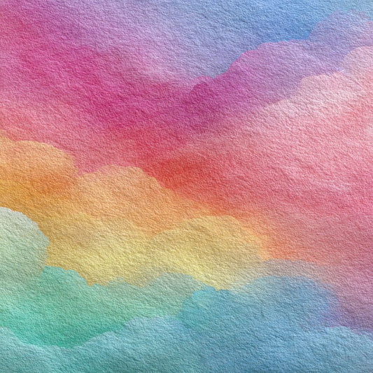 Ethereal Pastel Watercolour Rainbow Digital Paper Pack (DDD001614)