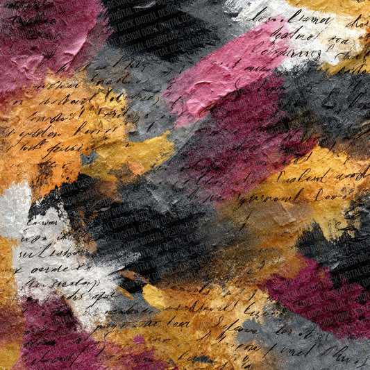 Expressionist Motion Art Layers Script Digital Paper Pack (DDD001626)