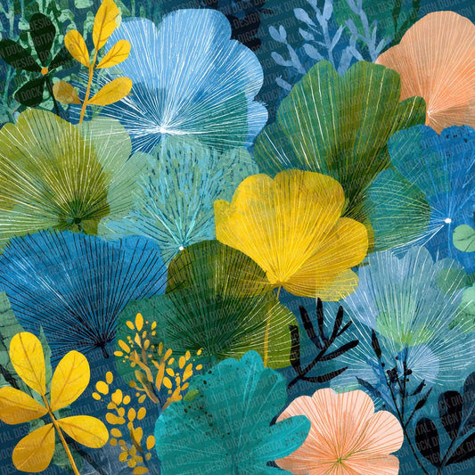 Expressive Botanical Flow Digital Paper Pack (DDD001627)