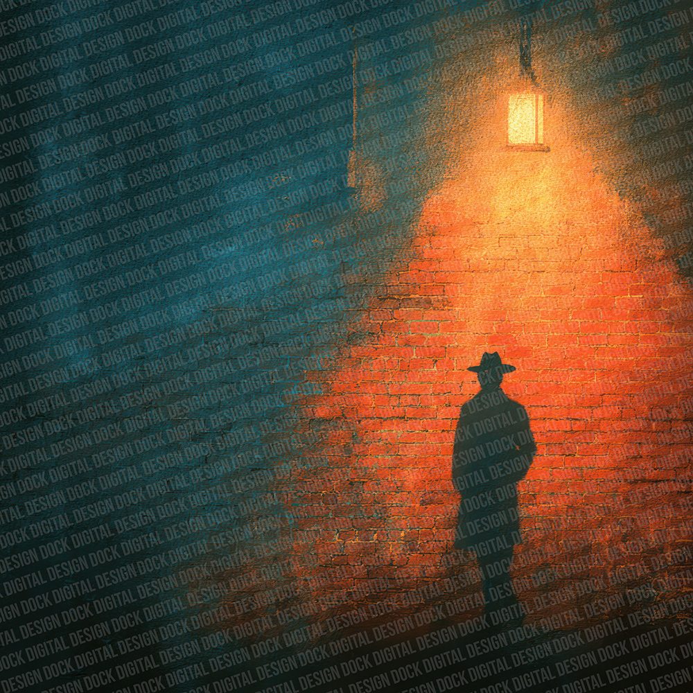 Fedora Wall Shadow Digital Paper Pack (DDD001692)