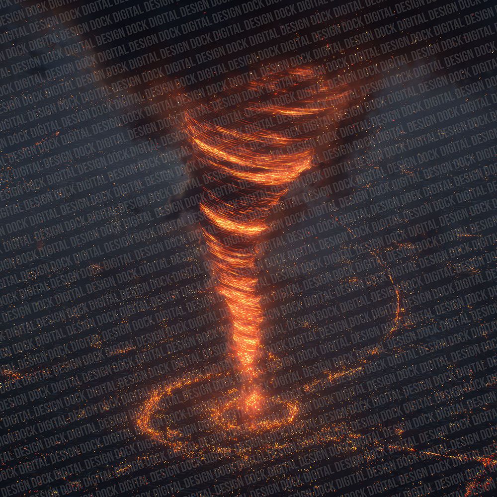 Fire Tornado Digital Paper Pack (DDD001711)