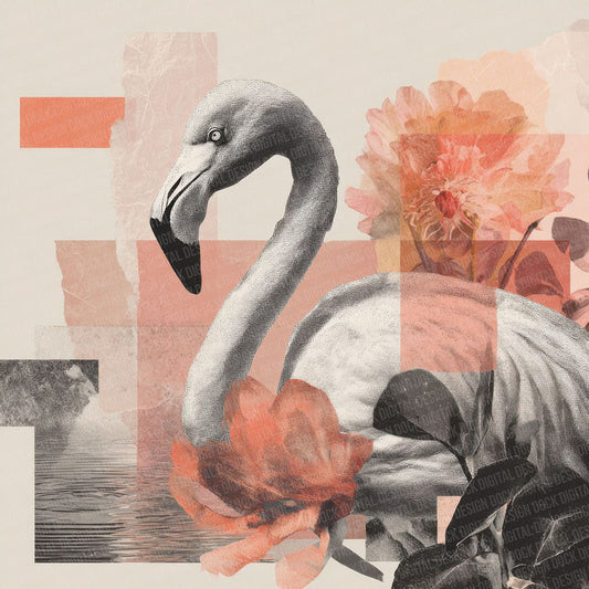 Flamingo Colour Moodboard Digital Paper Pack (DDD001723)