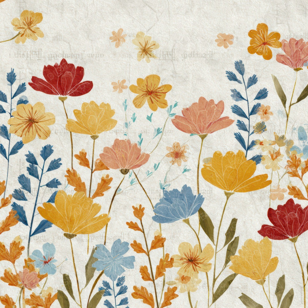 Folk Art Wildflowers Digital Paper Pack (DDD008553)