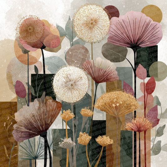 Folk Garden Flat Digital Paper Pack (DDD001762)
