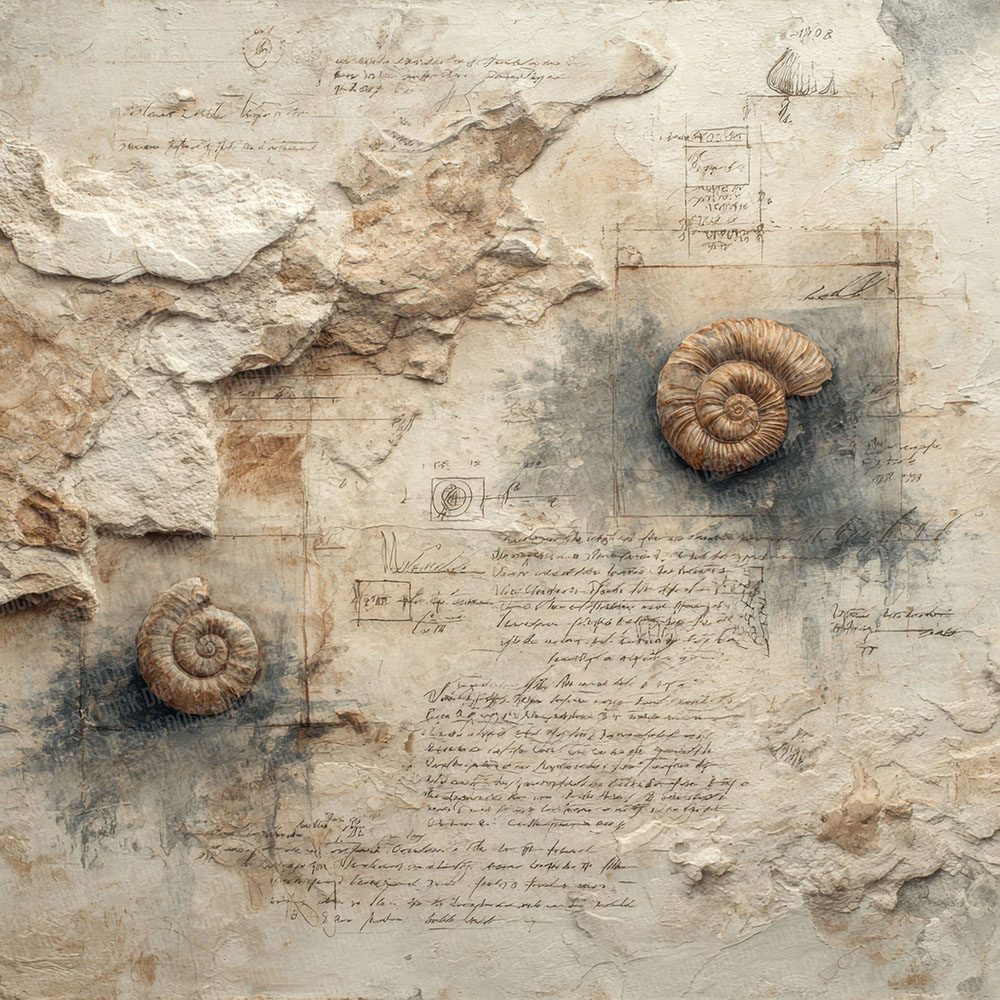 Fossil Geology Notes Wash Digital Paper Pack (DDD001786)