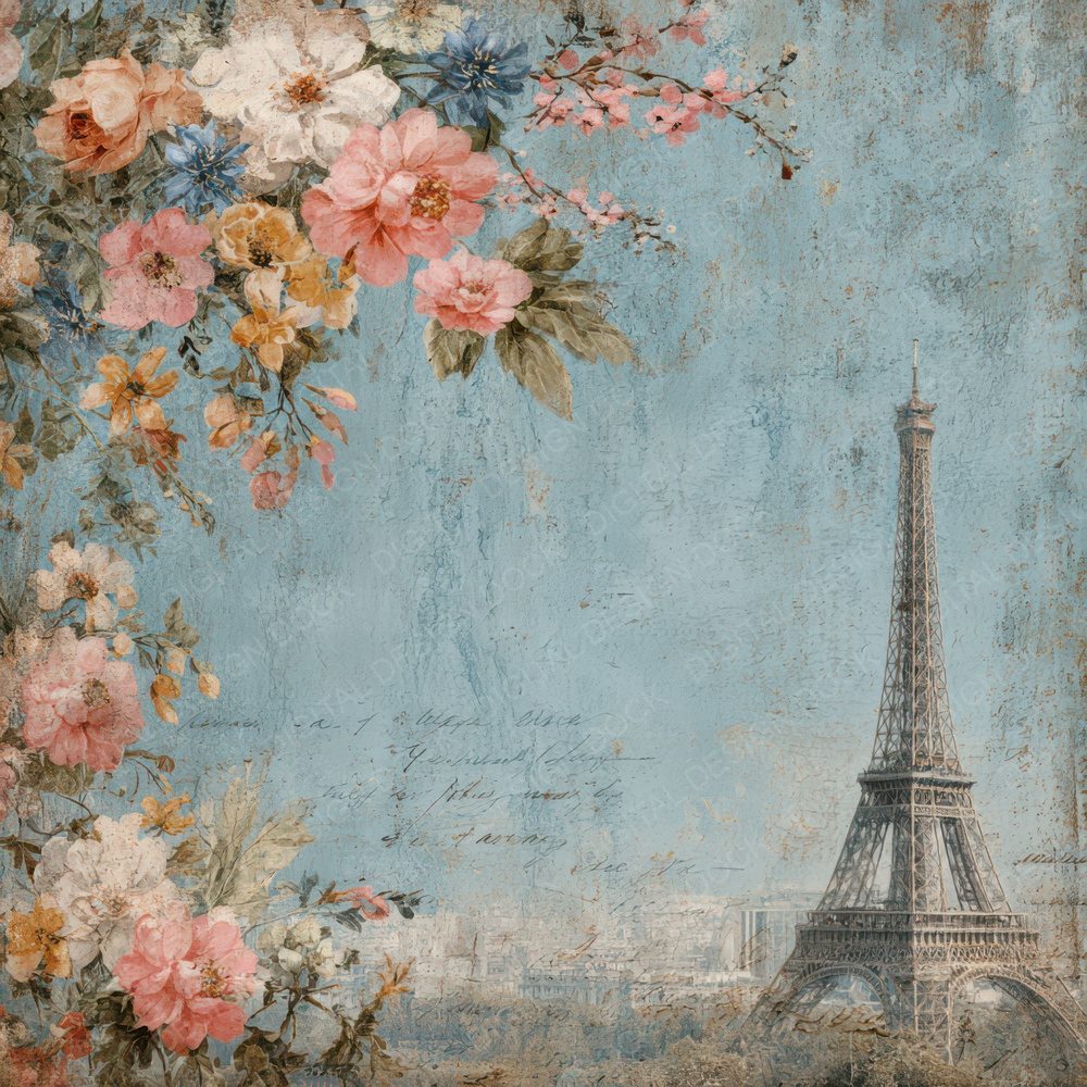 France Charm Paris Dream Digital Paper Pack (DDD007771)