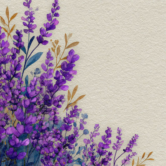 French Lavender Border Digital Paper Pack (DDD001810)