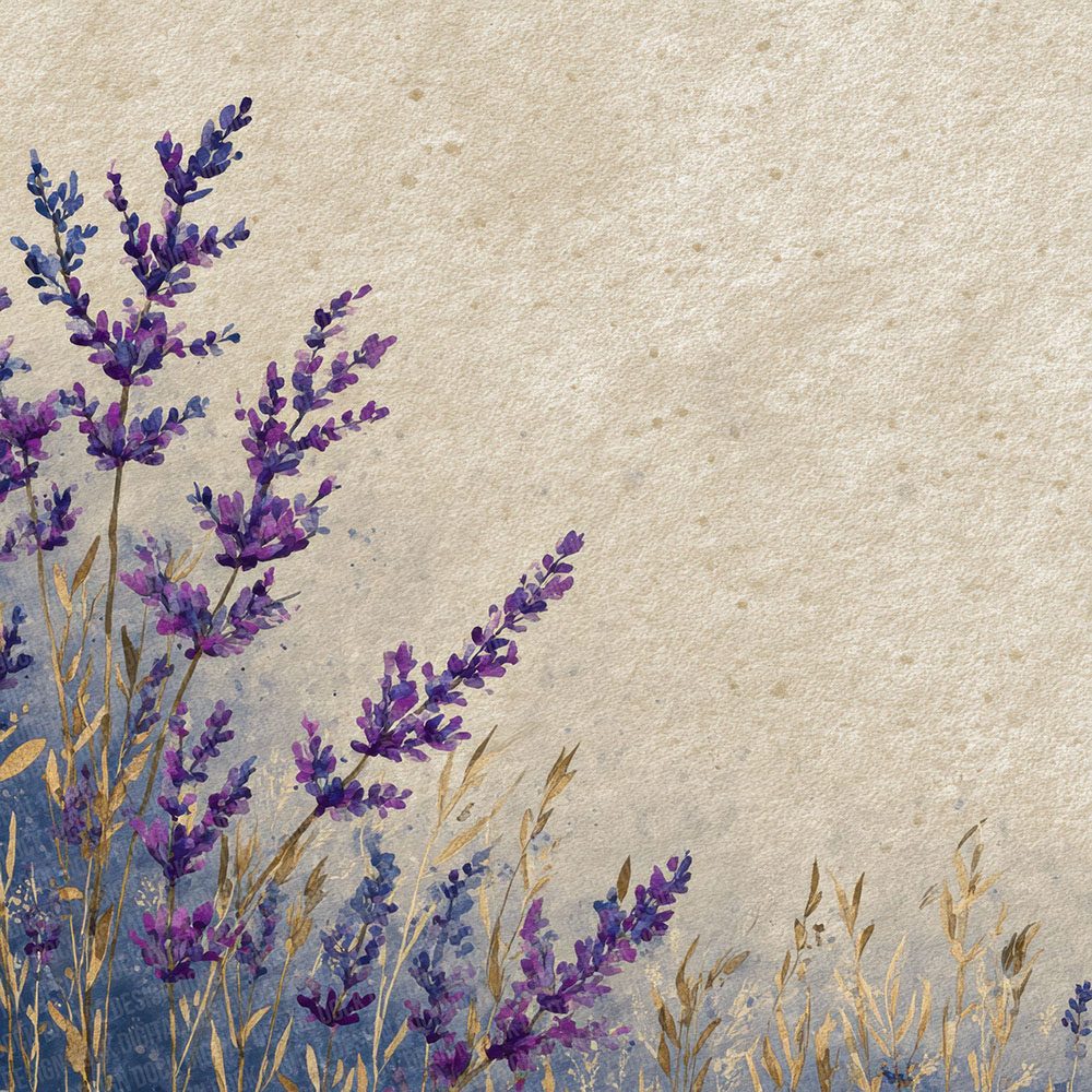 French Lavender Border Digital Paper Pack (DDD001810)