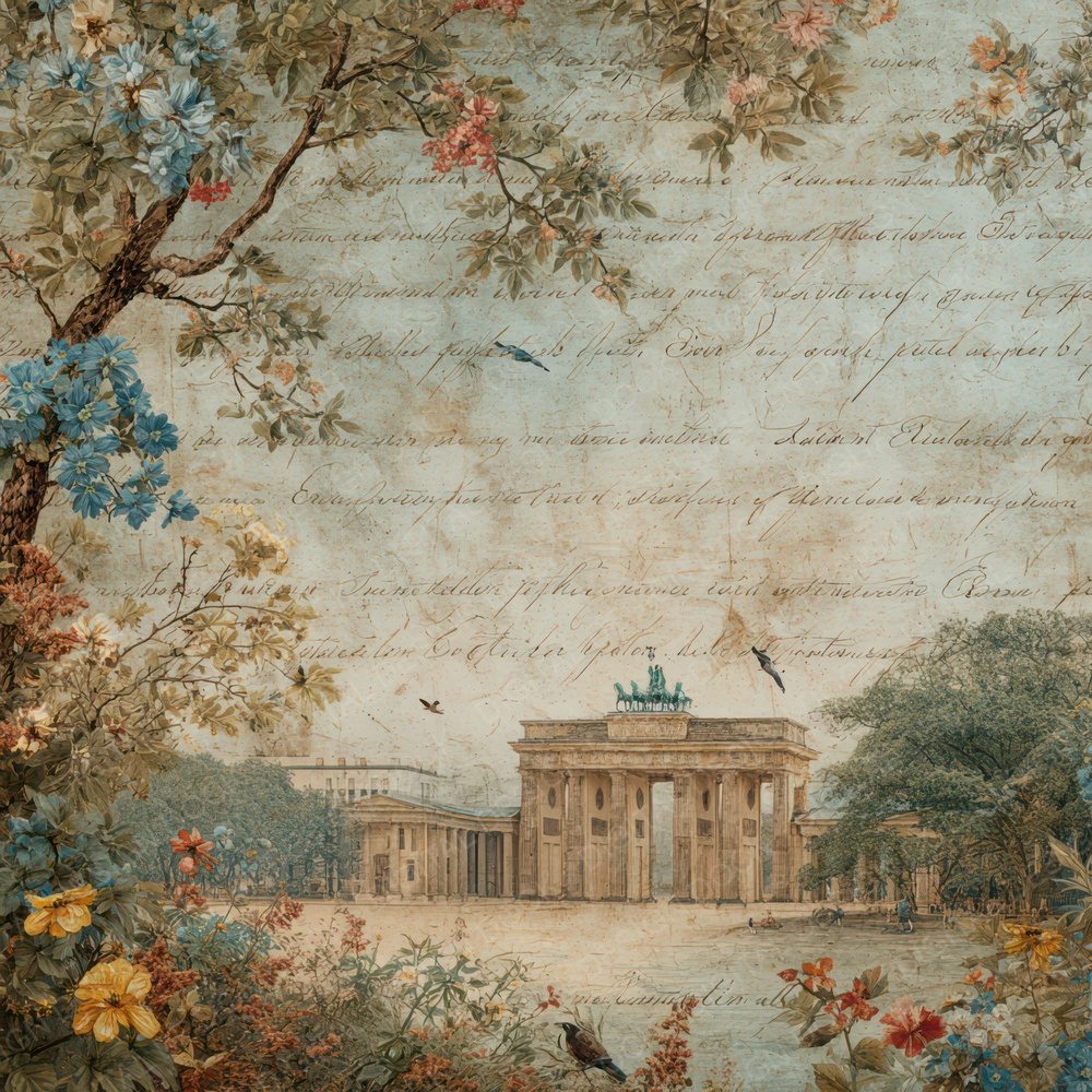 Germany Charm Brandenburg Gate Digital Paper Pack (DDD007775)