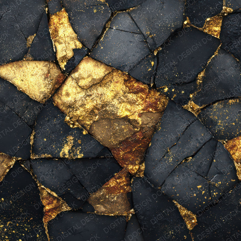 Glass Gold Fragments Digital Paper Pack (DDD008793)