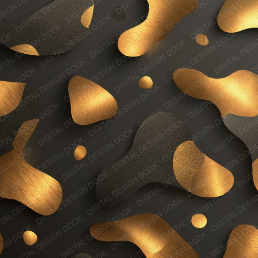 Gold Charcoal Camo Pattern Digital Paper Pack (DDD008372)