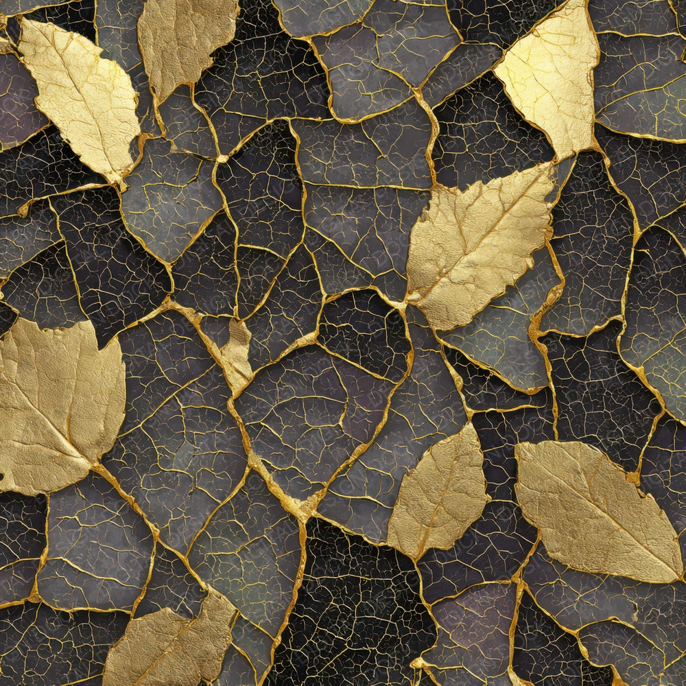 Gold Leaf Texture Digital Paper Pack (DDD008399)