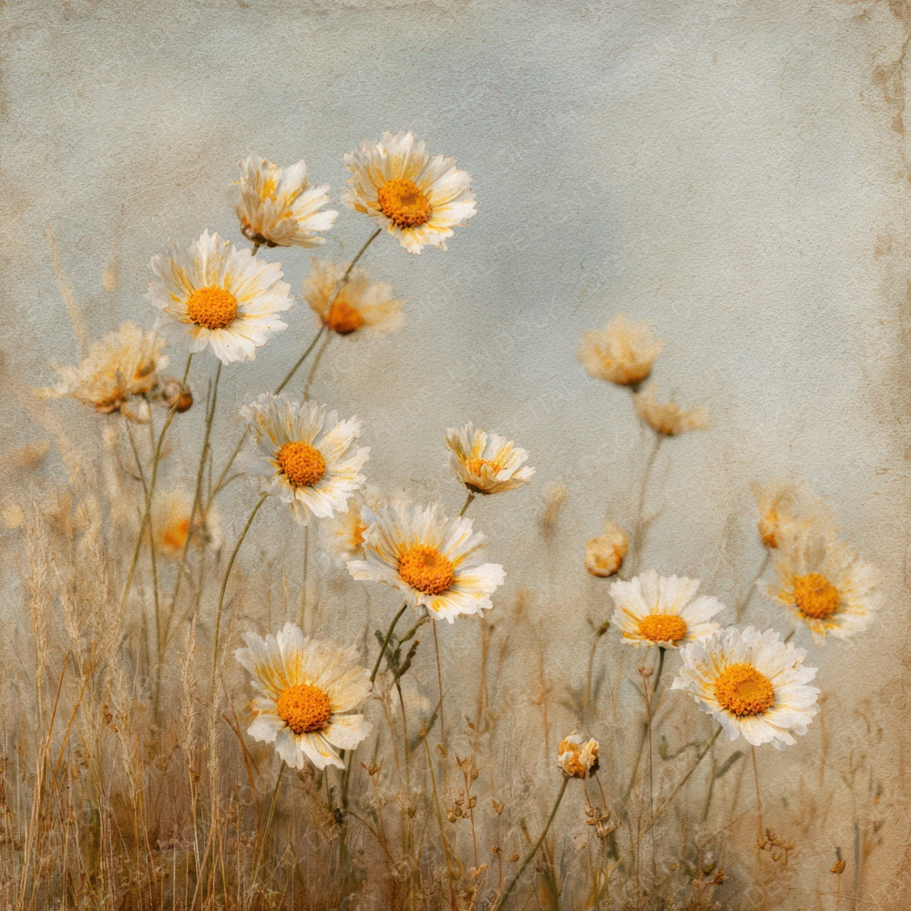 Golden Daisy Field Digital Paper Pack (DDD007655)