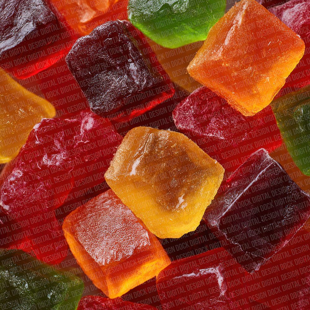 Gummy Candy Texture Digital Paper Pack (DDD001962)