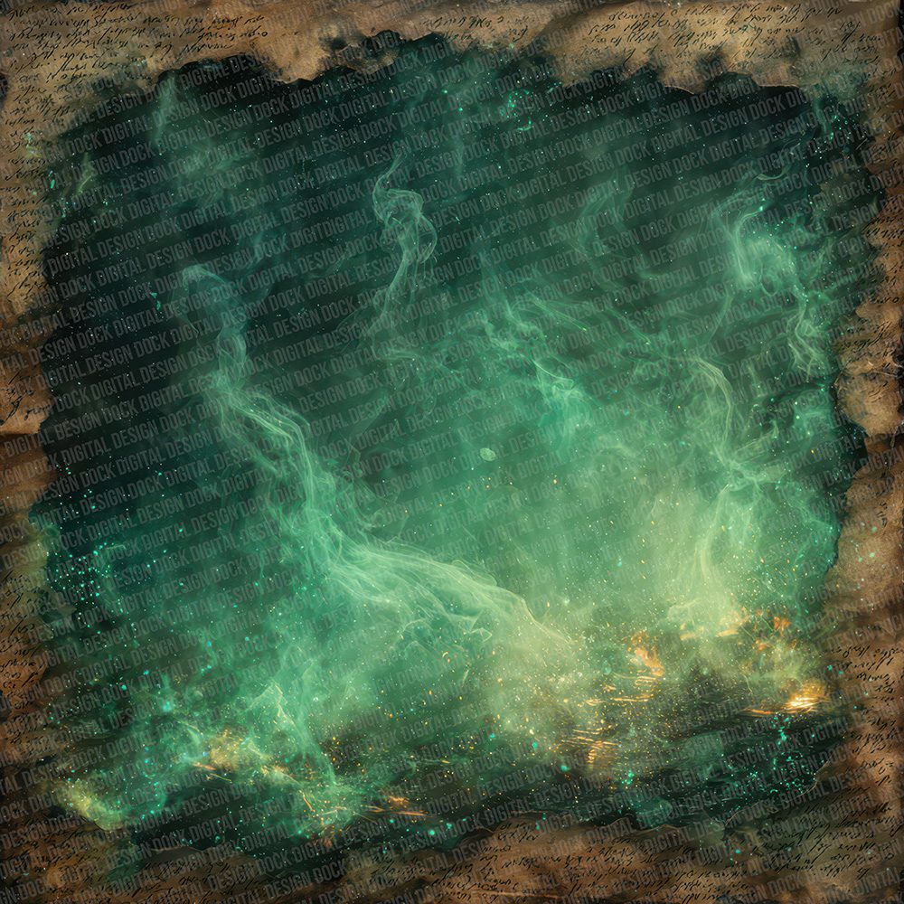 Halloween Cauldron Smoke Digital Paper Pack (DDD001975)